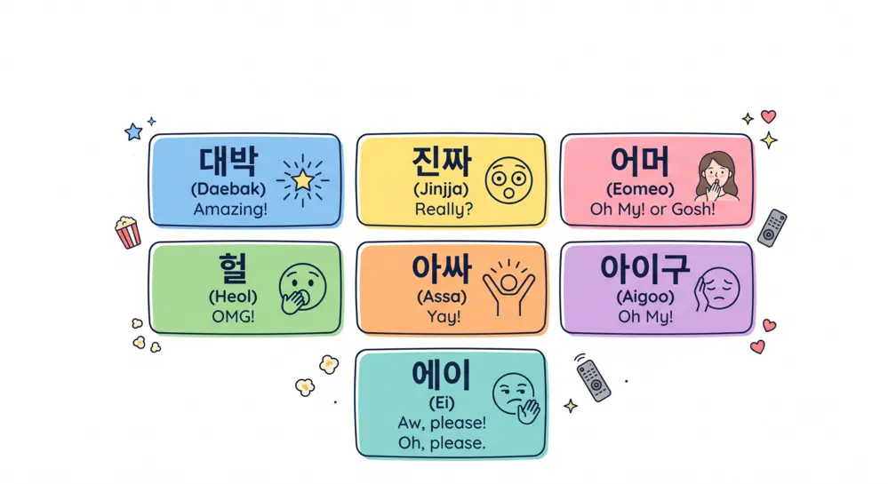 7 Essential Korean Reaction Words Every K-Drama Fan Should Know