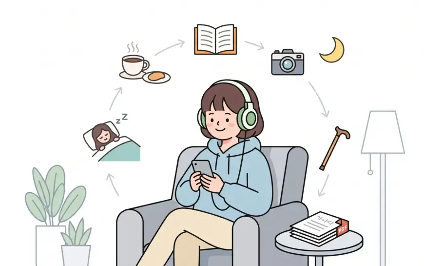 Korean Podcast: Weekend Routine | For Beginner (Free Transcript&hellip;