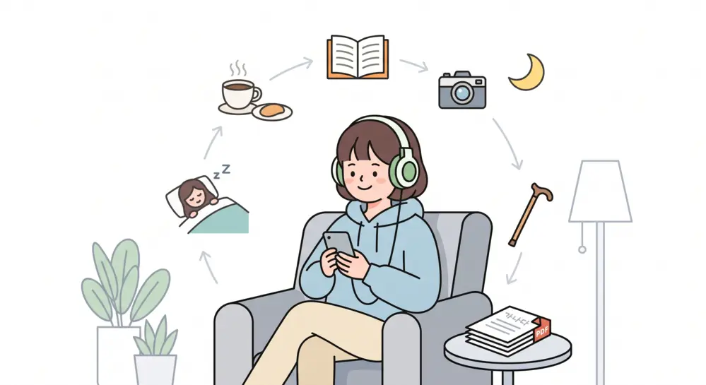 Korean Podcast: Weekend Routine | For Beginner (Free Transcript & PDF)