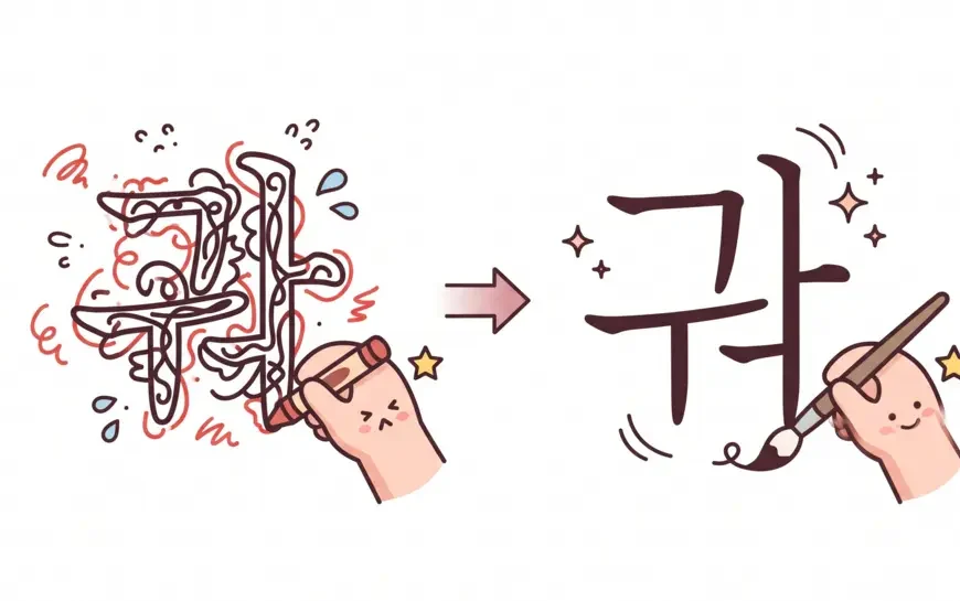 Mastering Complex Korean Vowels: Stop Drawing, Start Writing